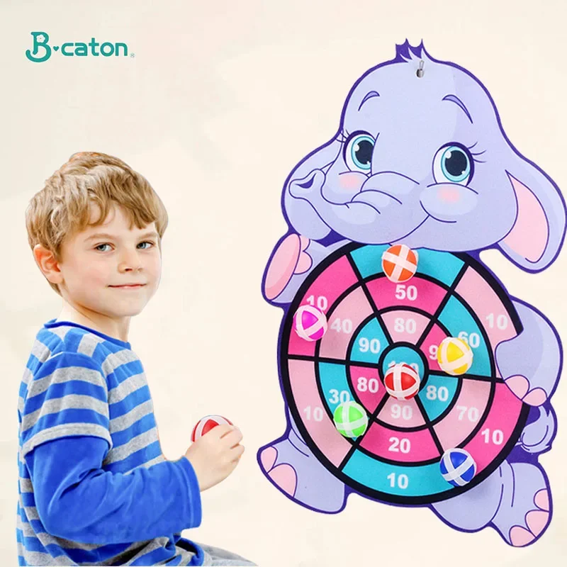 Sticky Ball Dart Target Board para Crianças, Cartoon Throw Ball, Esporte ao ar livre Entretenimento Brinquedos para Crianças