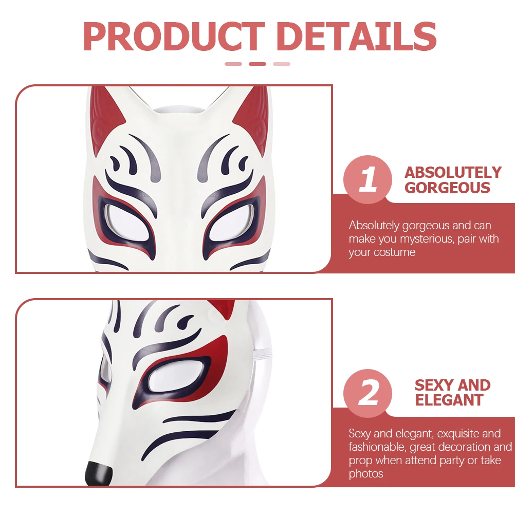 

Fox Masked Props Animal Party Red Carpet Decorations Face Masks Eva Masquerade Man