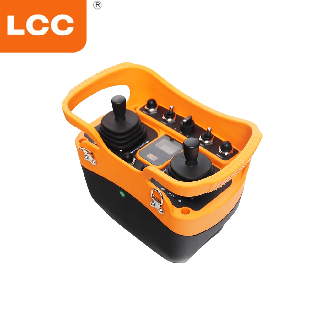 TLF Q5000+ UHF 433 MHz Gru a torre industriale Due joystick Radiocomando e trasmettitore