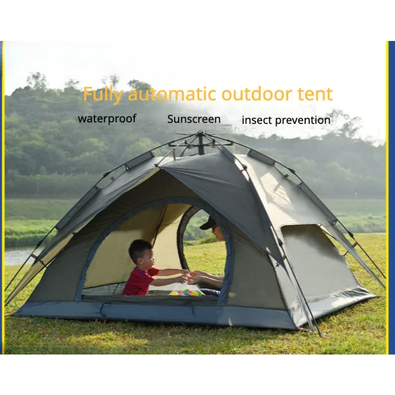 

YOUSKY High-Quality 3-4 Person Automatic Tent, Ultralight Camping & Cycling Tent for Travel, Home & Outdoor Use