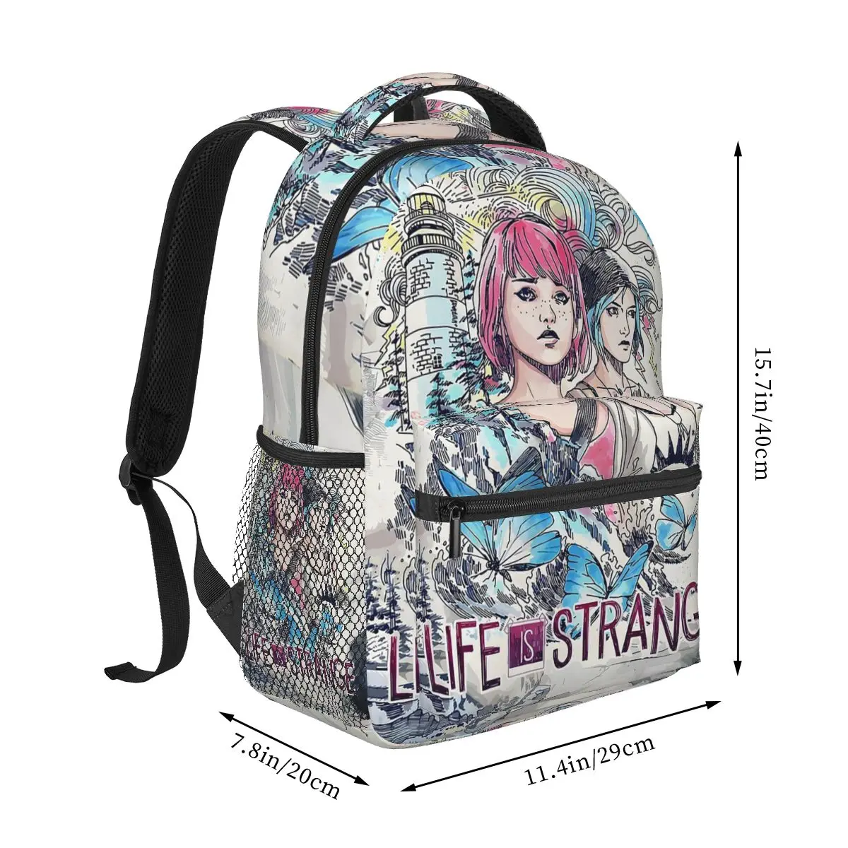Life Is Strange Game Backpack Student Boys Girls BookBag Kids School Bag Computer Shoulder Bags for Men Women