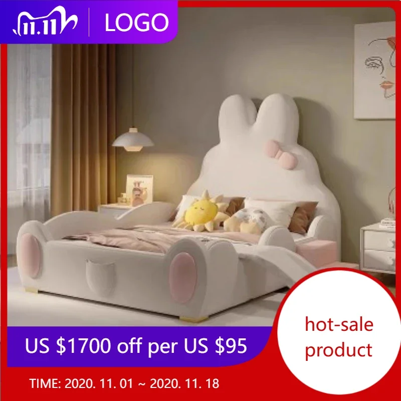 

Luxury Childrens Frame Bed Support Nordic Living Room Frame Beds Hotel Princess Girls Modern Cama Infantil Bedroom Furniture