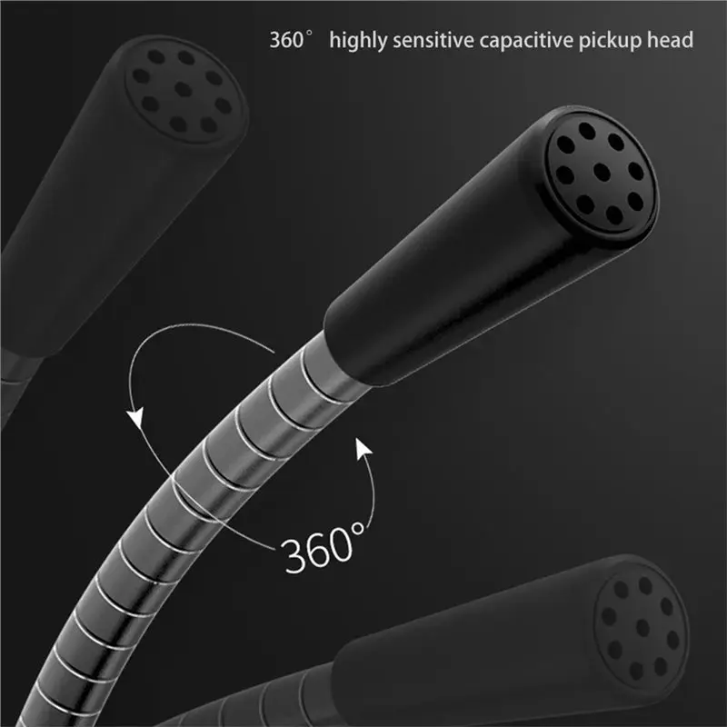 Micrófono FFYY-USB para PC, ordenador portátil, portátil, micrófono de escritorio con cable, altavoz incorporado para aplicaciones de voz