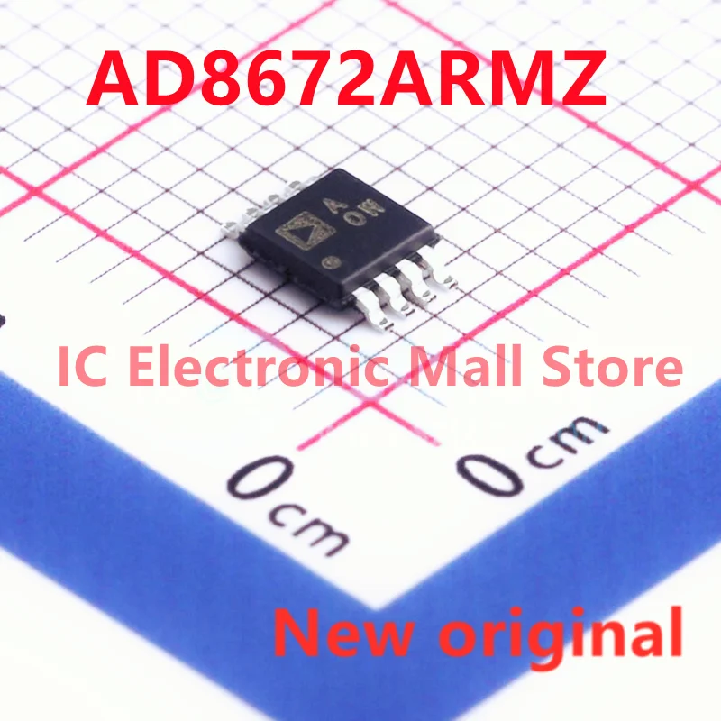 10PCS New original AD8672ARMZ AD8672 AOW MSOP-8 precision operational amplifier IC chip