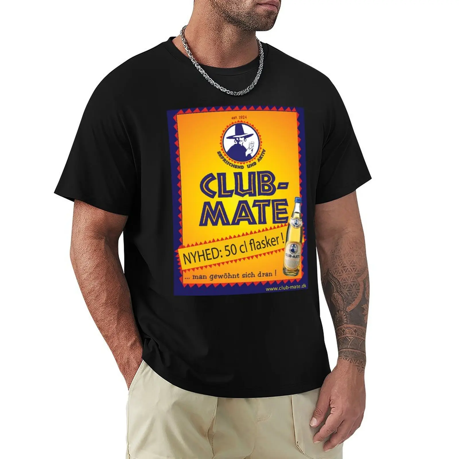 Club Mate T-Shirt heavyweights rapper graphic tees oversized t shirt quick drying mens graphic tshirts