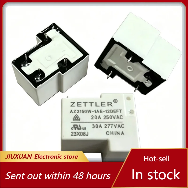 AZ2150W-1AE-12DEFT Power Relay 12VDC Coil 30A SPST 4Pin Through Hole Miniature Electromagnetic Relay