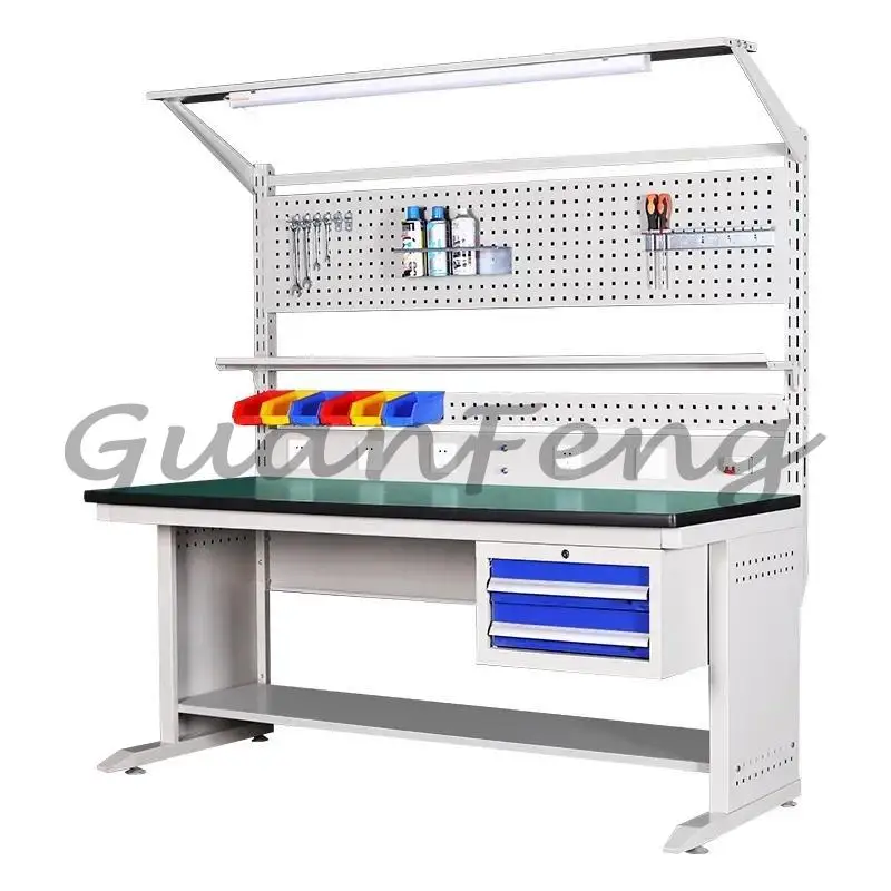 Anti-static Stainless Steel Workbench, Industrial Multifunctional Console Table for Workshop Assembly Line Lab Inspection