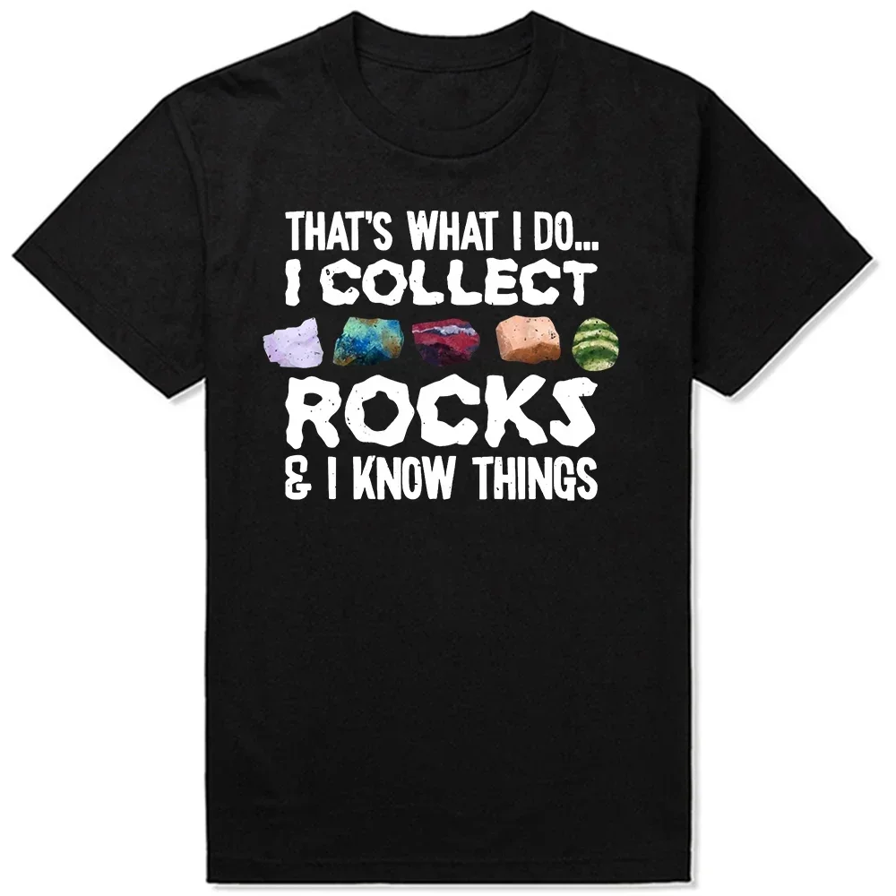 Summer T-shirt Mens Clothing Rock Collector Geologist Rock Hound T Shirts Graphic Cotton Streetwear Short Sleeve Geology Gifts