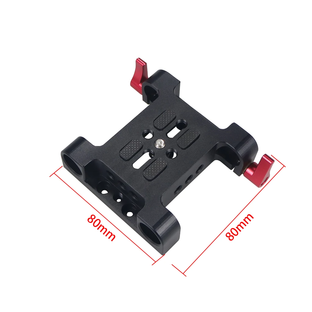 Universal Kamera Grundplatte Schulter Rig 15mm Stange Clamp Quick Release Adapter für Sony DSLR Käfig Vlog Schulter Unterstützung System – Detail 9