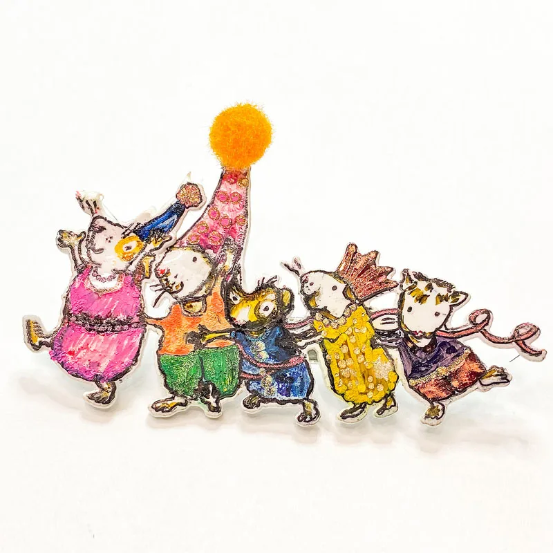 Happy Dance Graduation Mouse Metal Cutting Dies/Clear Stamp Scrapbooking Stencil DIY Crafts Card Album Making New 2024