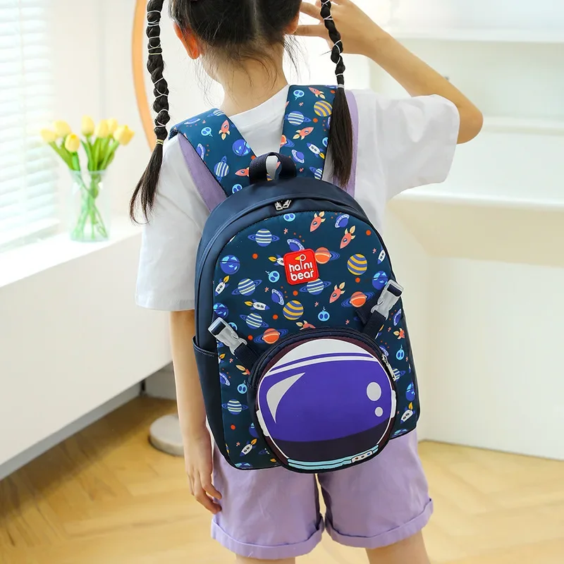 Mochila pequeña impermeable para niños, bolso escolar ultraligero con estampado de dibujos animados, ideal para salir a jugar, guardería