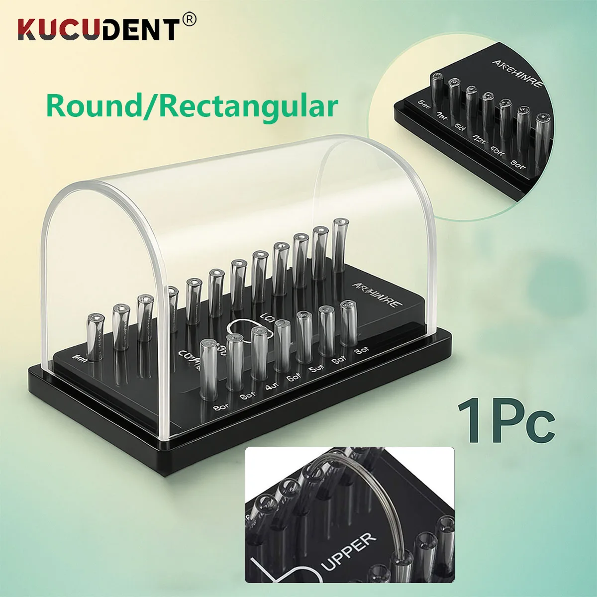 

Dental Orthodontic Arch Wire Placement Box Round Rectangular Wire Organizer Holder Acrylic Storage Case Dentist Dispenser Tool