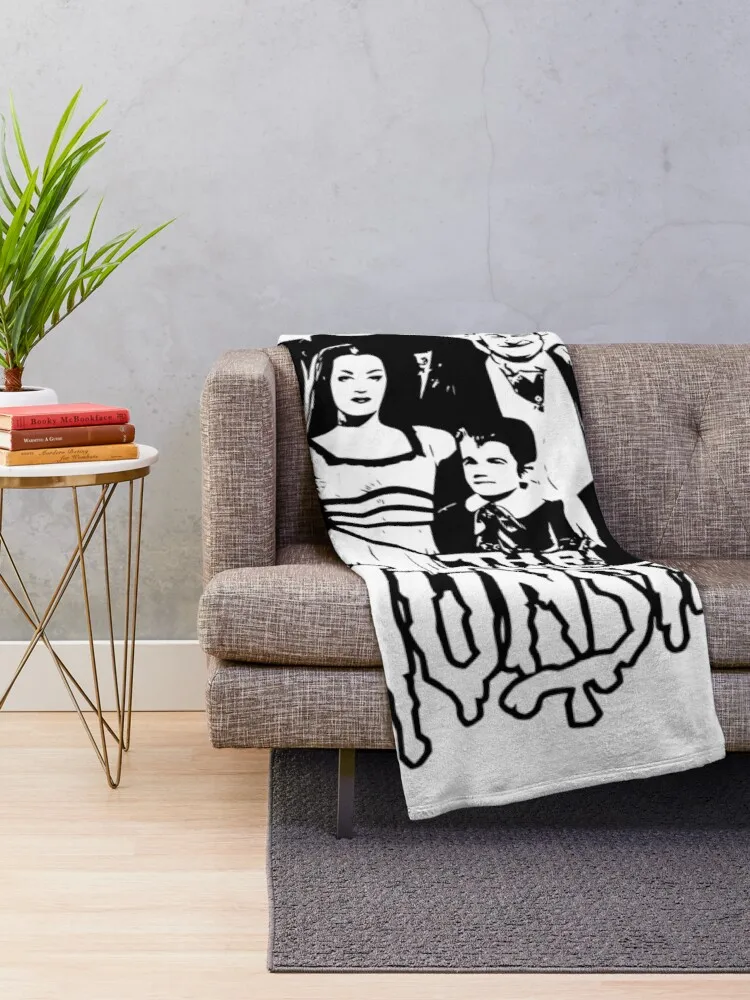 The Munsters FamilyThrow Blanket Dorm Room Essentials Large Blanket