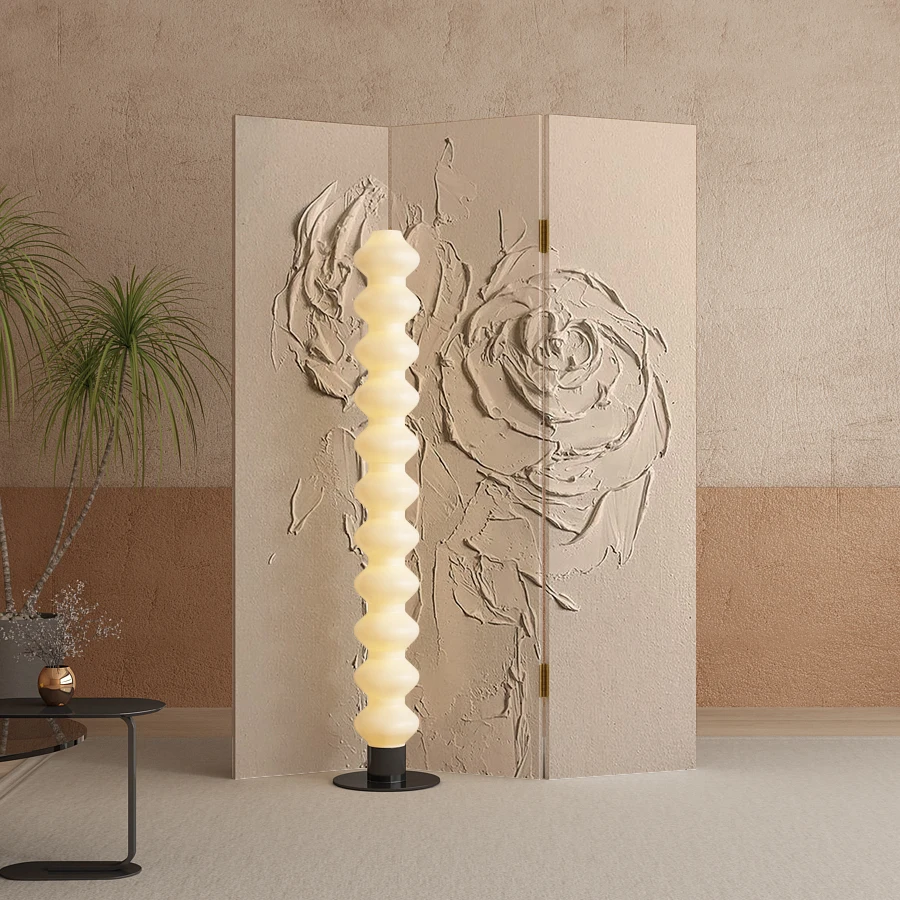 

Cream Screen Partition Modern Simple Living Room Door To Door Opaque Bedroom Occlusion Bedside Decoration Folding Movement