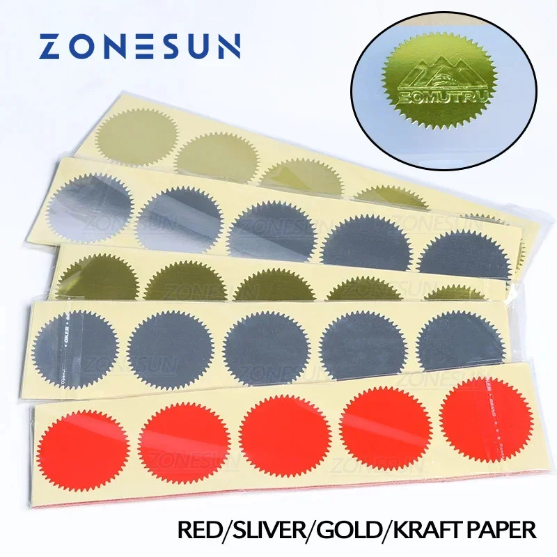 ملصق ZONESUN-ser لختم النقش ، ختم مخصص ، ختم نقش ذاتي الصنع لإصدار الشهادات ، 45 ، DIY embosbosser