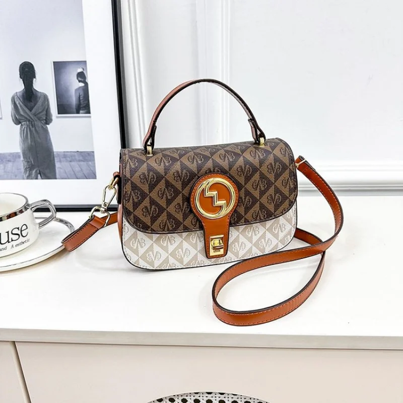 

Элегантная женская сумка через плечо Кожаная сумка через плечо Tote Messenger с магнитной застежкой Роскошный дизайнер