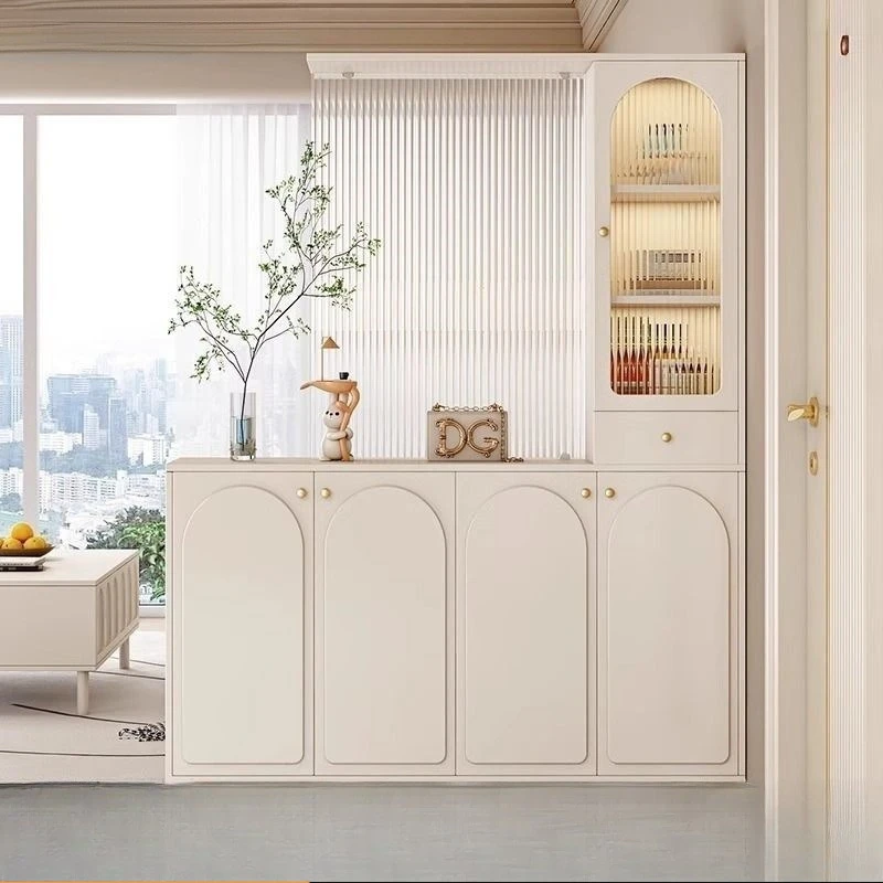 Entrance cabinet, living room, wine cabinet, Changhong glass shoe cabinet, screen integrated entrance partition cabinet