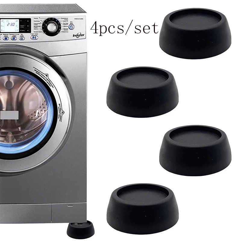 

4PCS NonSlip Washing Machine Pads Dryer Stand Base Rubber Feet Mats Anti Vibration Table Chair Leg Cover Furniture Leg Protector