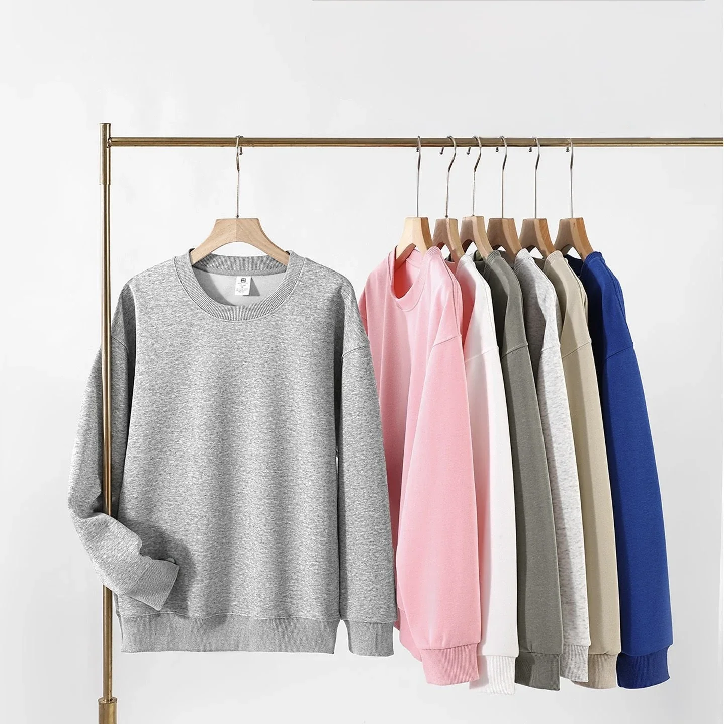 2026 neues Sweatshirt in Heather Gray mit Rundhalsausschnitt, Sweatshirt mit Nirvana Nevermind Albumcover-Grafik, Unisex Rock-Pullover – Detail 4