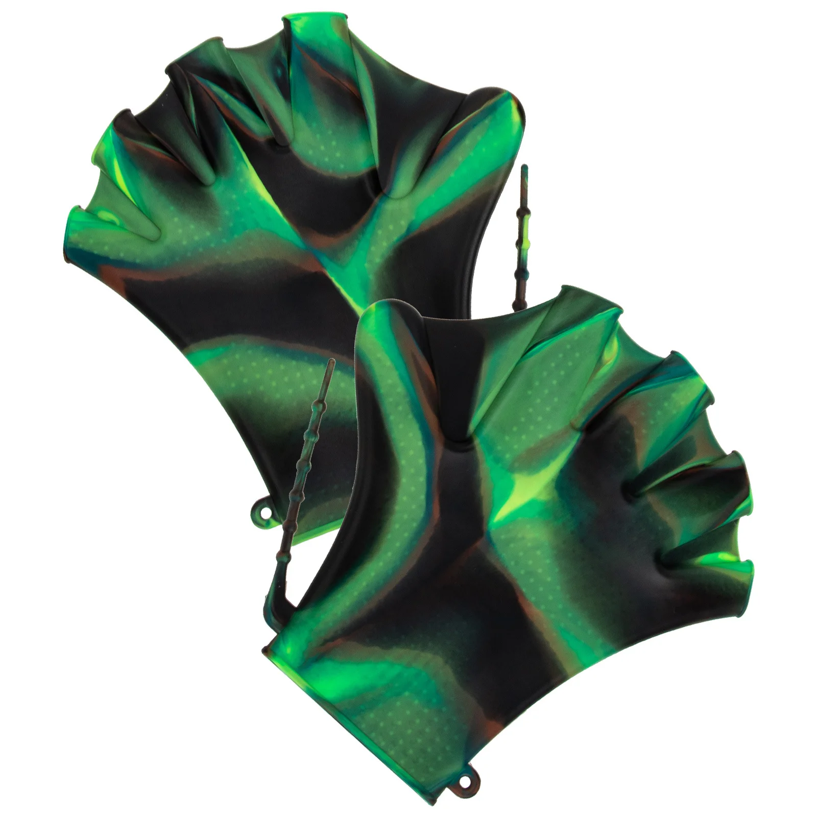 

1Pair Swim Gloves for Adults Adjustable Silicone Paddles for Upper Body Strength Training in Swimming Pool Fitness Class