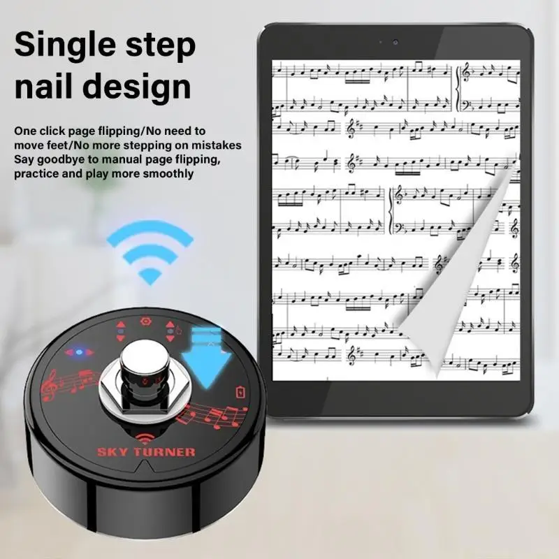 31BE Rechargeable Sheet Music Page Turner Wireless Connectivity Pedal Page Turner