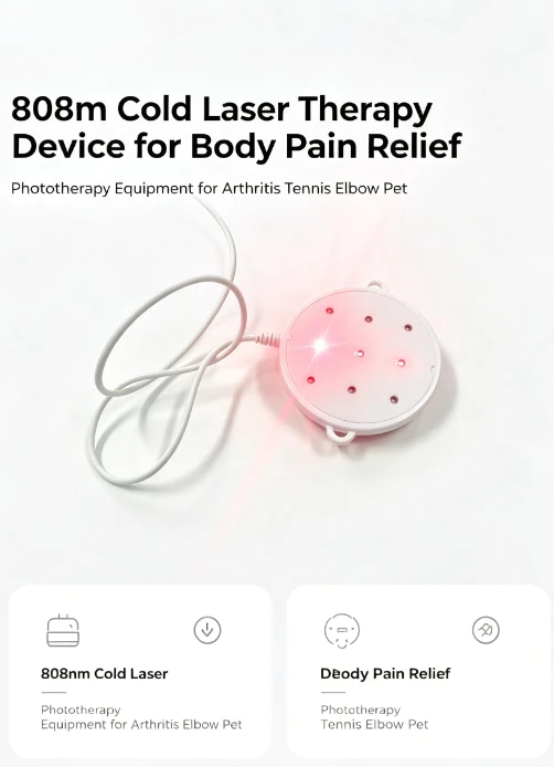 

Phototherapy Equipment 808nm Cold Laser Free Storage Bag for Pet Arthritis Tennis Elbow Body Pain Relief