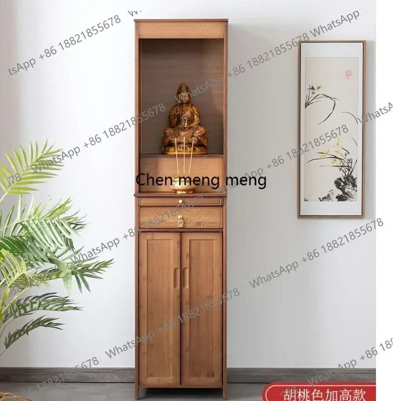 a50 Shrine Standing Cabinet Offering Table Household Shrine Buddha Statue God of Wealth Offering Table New Chinese Buddha Counte