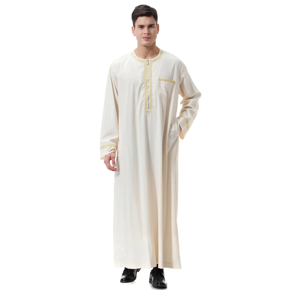 Robe Abaya pour hommes, tenue musulmane, Pakistan, Arabie Saoudite, Kaftan, Oman, Qamis