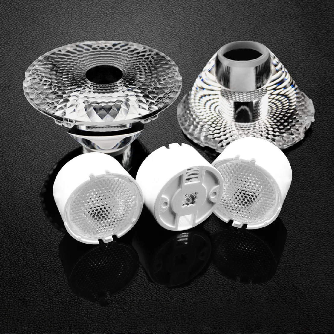 138mm PMMA Optical Focusing Zoom Lens 7-in-1 for DIY Stage Spotlight Wall Washer LED Light Accessories 95% Light Transmittance
