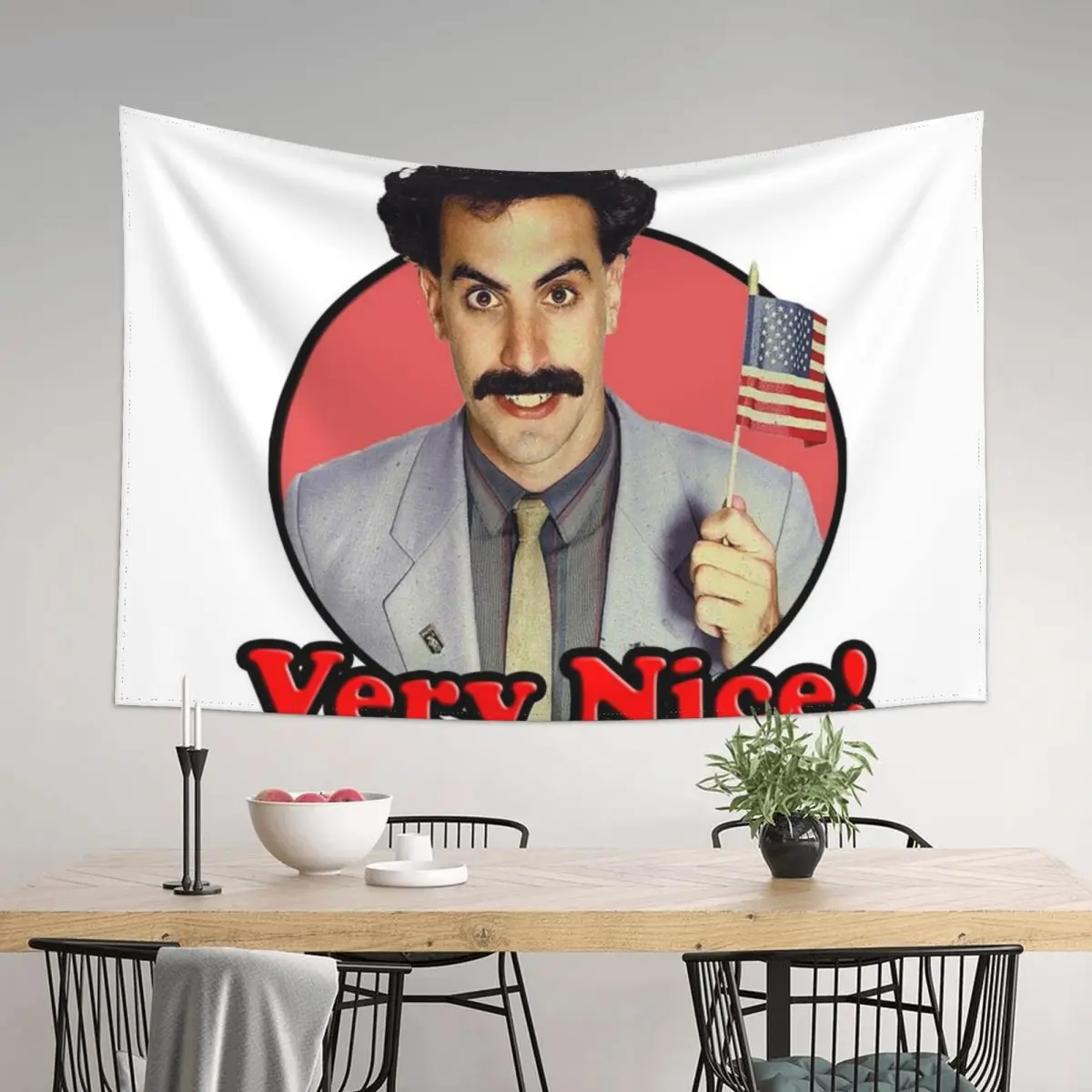 

Borat, Very Nice Tapestry Aesthetic Home Decor Nordic Home Decor Wall Carpet Decoration Bedroom Tapestry