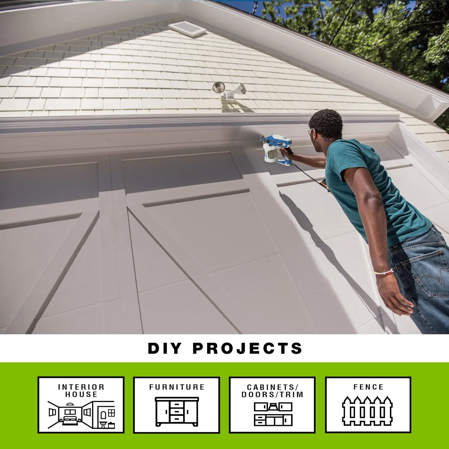 26D281 TrueCoat 360 Dual Speed Paint Sprayer, Blue/White