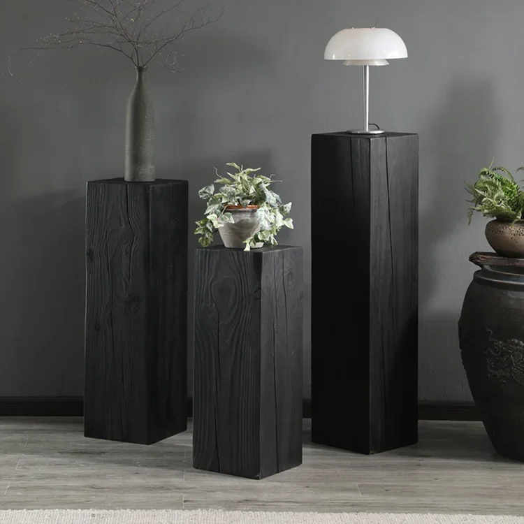 ขาตั้งกระถางต้นไม้ไม้ซุงสไตล์วินเทจ ดีไซน์สร้างสรรค์ รุ่น Wabi Sandy Wind Square Charcoal Wood Door B & B  ขาตั้งไม้ซุงสำหรับวางกระถางต้นไม้  ขาตั้งบอนไซไม้ซุง  ขาตั้งไม้ซุงสำหรับวางกระถางต้นไม้  ขาตั้งไม้ซุงสำหรับวางกระถางต้นไม้  ขาตั้งไม้ซุงสำหรับวางกระถางต้นไม้  ขาตั้งไม้ซุงสำหรับวางกระถางต้นไม้