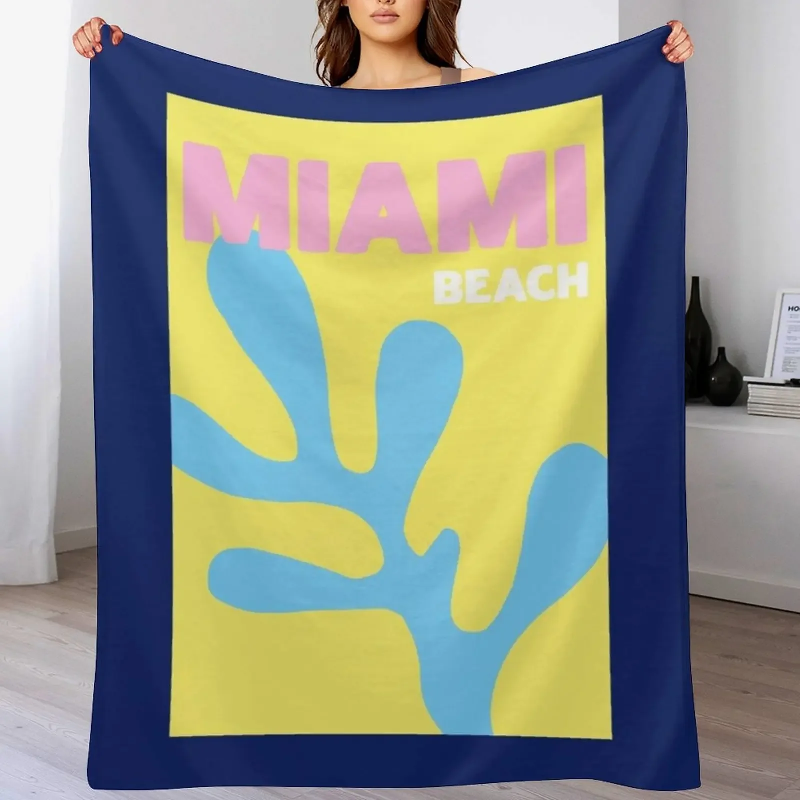 

New Miami Beach Throw Blanket Thin Sofa Throw Bed Fashionable Designers Blankets