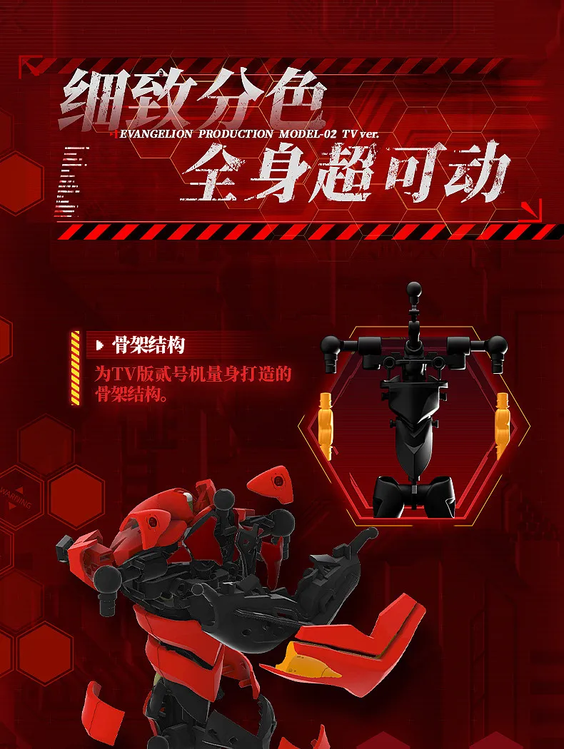 Original Blokees Evangelion Production Model‑02 TV Version & Evangelion Mark.06 Legend Edition Movable Robot Anime Figure Toys