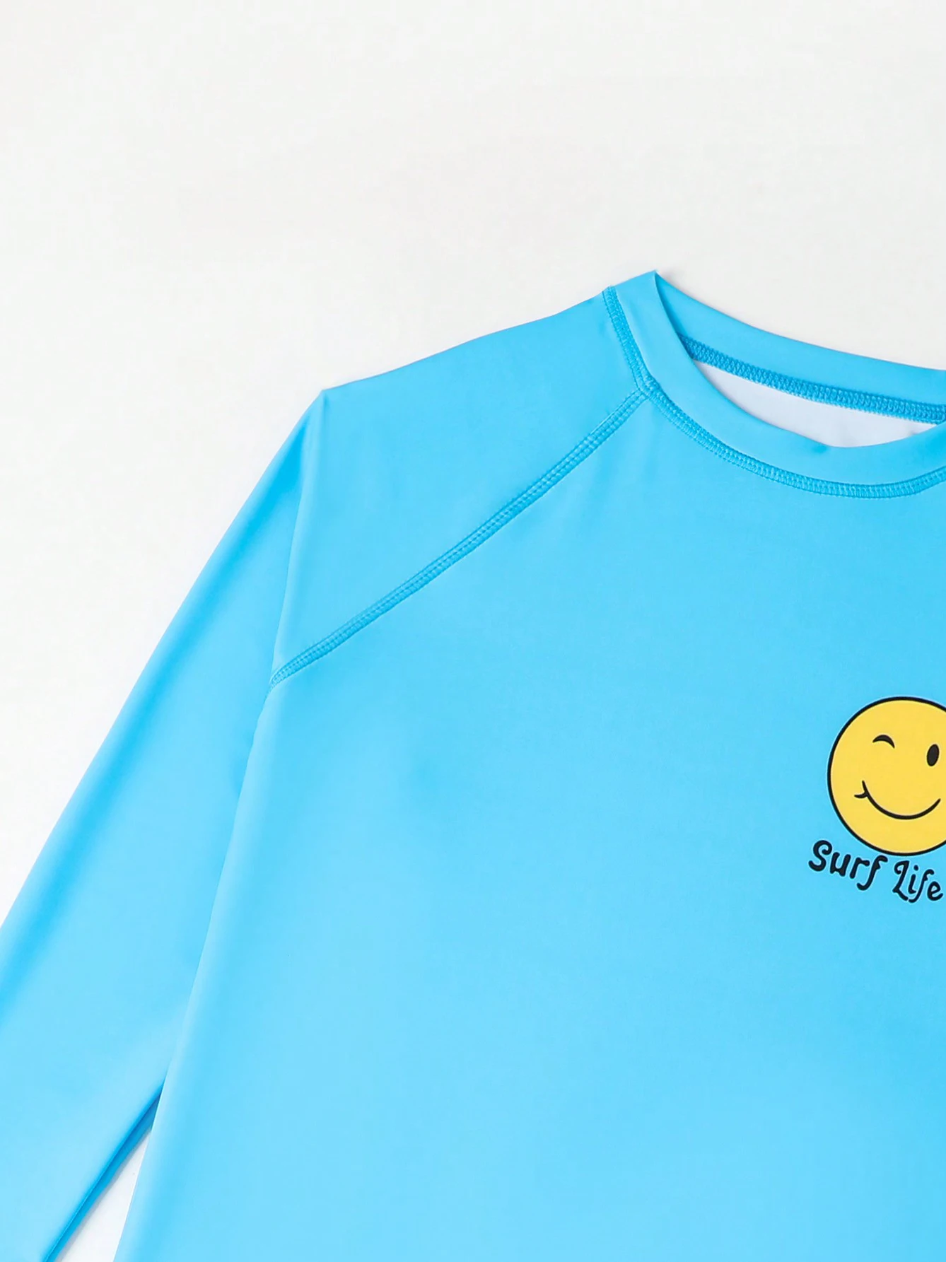 الصبي الاطفال ملابس السباحة 2026 جديد الصلبة طباعة طويلة الأكمام ملابس سباحة للأطفال الصيف سبليت قطعتين شورتات للبحر ثوب السباحة السباحة #3