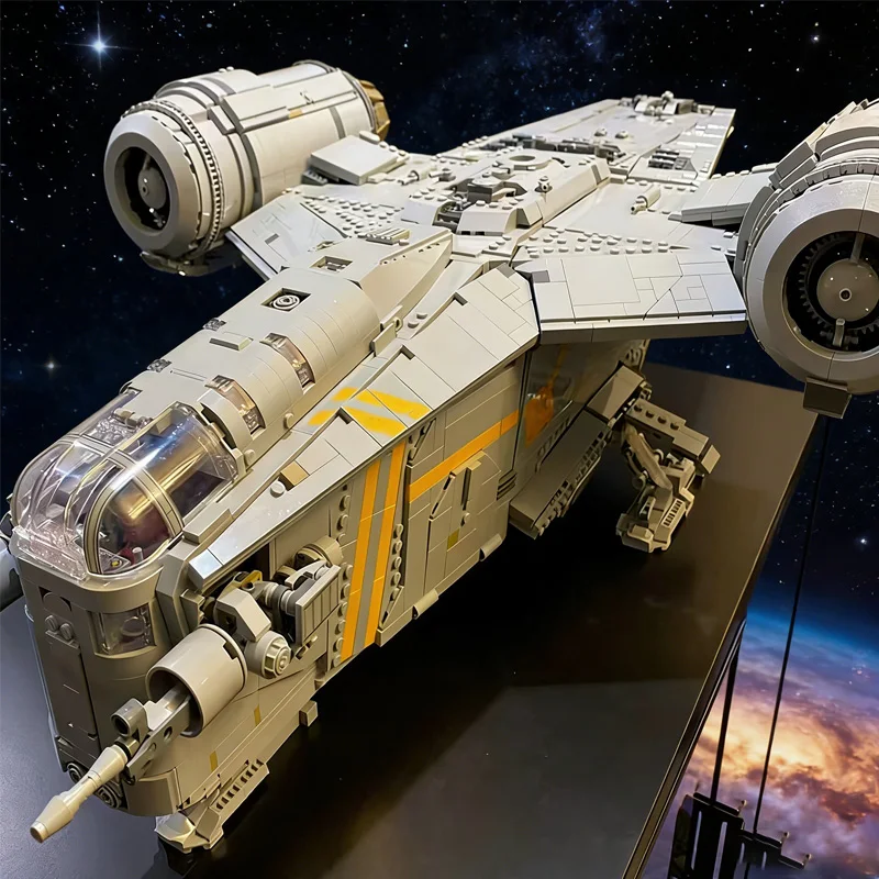 

6187pcs Star Plan FIT 75331 UCS Large The Razor Crest Iconic Ship Building Blocks Bricks Model Toys Birthday Christmas Gifts