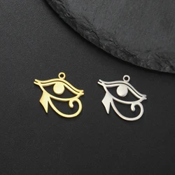 Eye Of Horus Ra Udjat Charms Stainless Steel Ancient Egypt Mystic Symbol Pendant For DIY Necklace Earring Amulet Jewelry Making