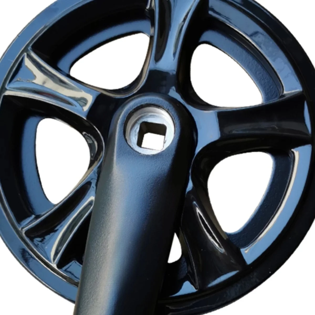 Foldable bicycle crankset 36t teeth single piece single speed 152mm crank aluminum alloy square hole sprocket wheel