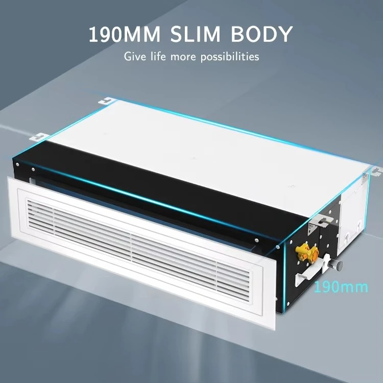 HVAC-System, Wasserkühler, Lüfterspulen, Kühlung, Heizung, Decke, verdeckte Lüfterspuleinheit (DC-MOTOR)