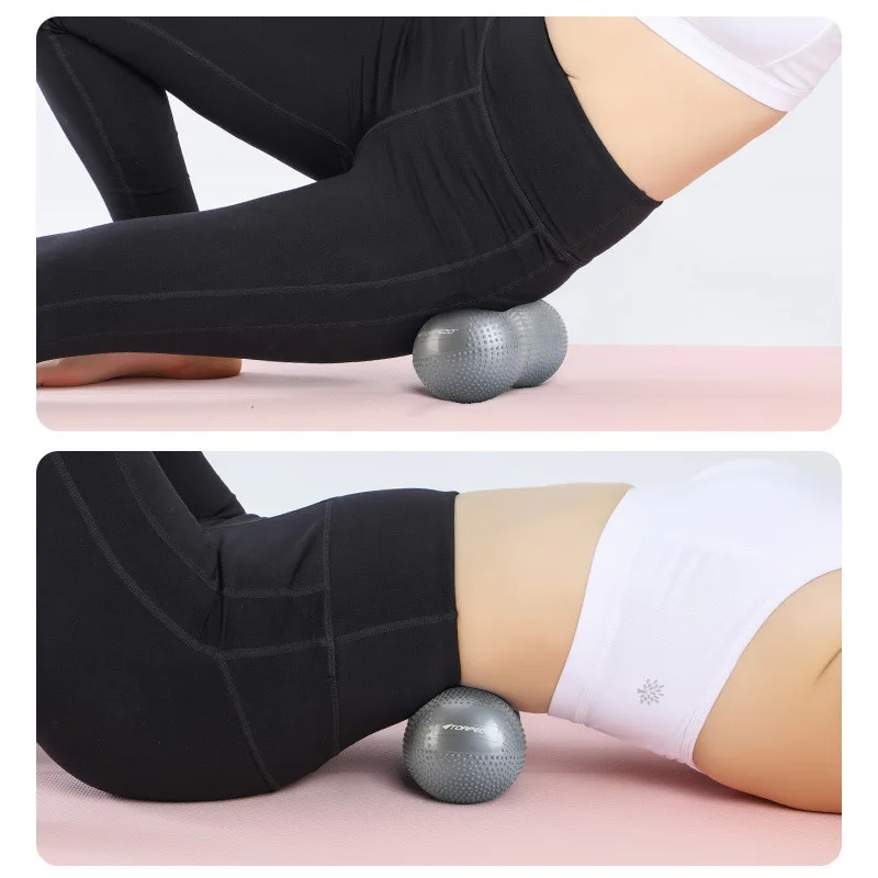 Peanut Massage Ball Mini Fitness Yoga Ball Explosion-proof Capsule ball High Density Lightweight Back/Neck/Foot Mobility Deep