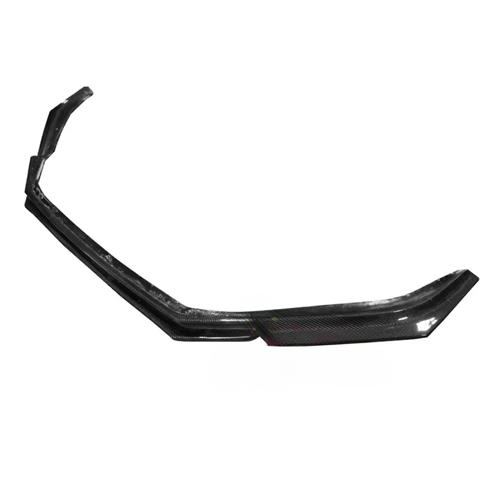 

New High Quality Carbon Fiber Front Lip High Polish Bolt-On ForMustang Bumper Lip