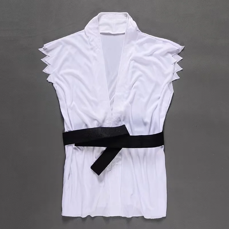 Street Fighter Ryu Ken Cosplay Costume PS4 Game White Red Martial Arts Uniform T Shirt Pants Suit Men's Karate Outfit for Adult view 3