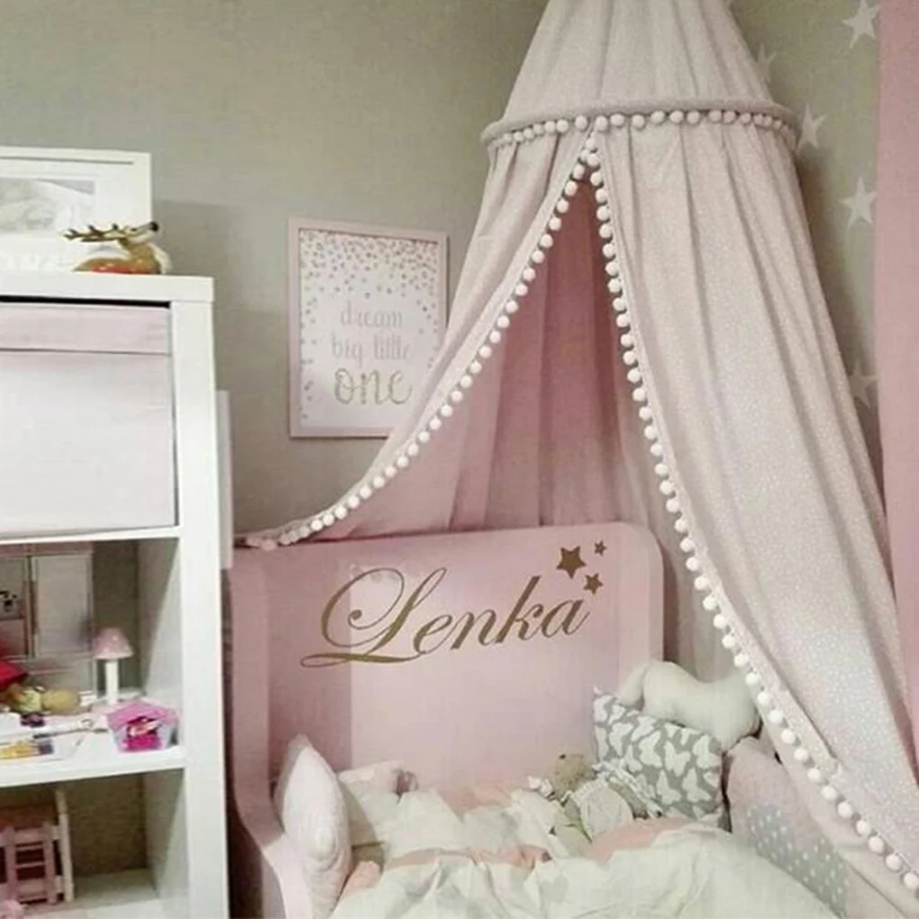 Cotton Baby Room Decoration Mosquito Net Kids Bed Curtain Canopy Round Crib Netting Tent Photography Props