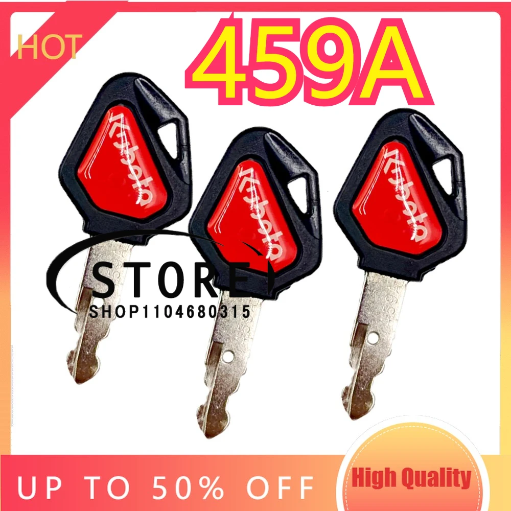 

50/30/20/10/5/1 шт. 459A ключи ELI80-0101 RC411-53933 RC461-53960 для Kubota Mini Excavator Digger Skid Steer ключ зажигания