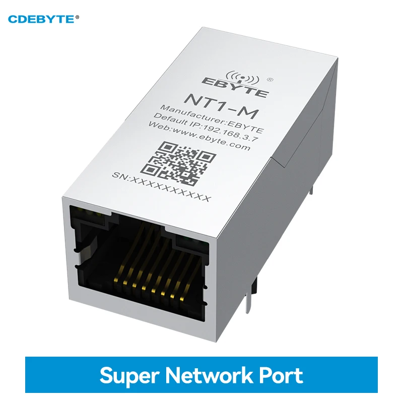 TTL Serial to RJ45 Ethernet Super Network Port CDEBYTE NT1-M Fit PCB Board Modbus Gateway TCP to RTU Small Size Test Board