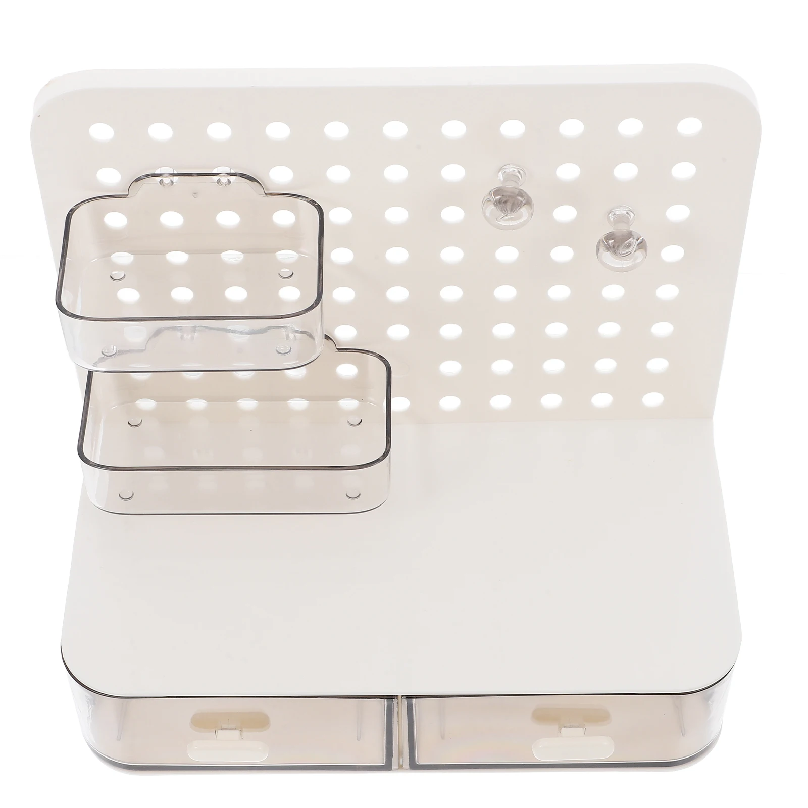 

Perforated Board Storage Box Desk Wall ganizer Pegboard Mount Large Capacity Adjustable Desktop Pen Drawer Gaming Solution