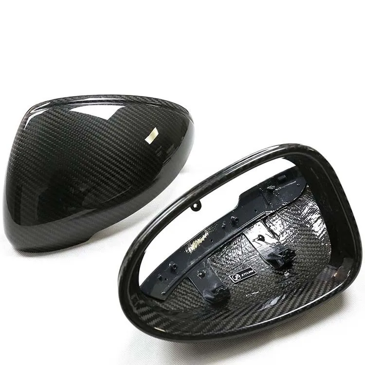 

Rearview Front Trunk Mirror Cover for Porsche Macan Real Carbon Fiber Side Mirrors Housing Car Styling