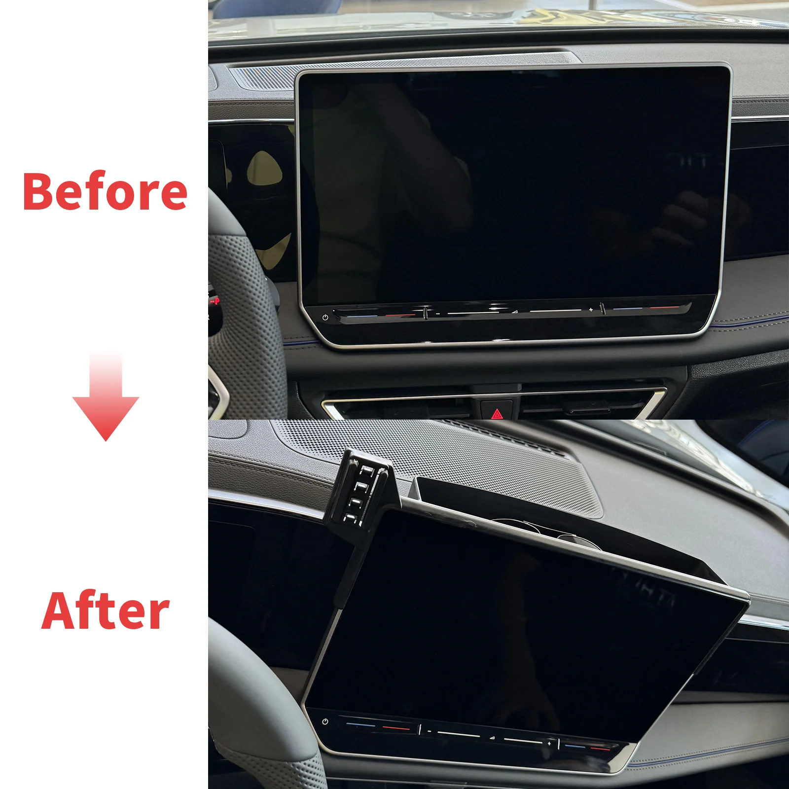for VW Tiguan Tayron 2025 2026 (15in) Car Phone Holder Screen Fixed Navigation Bracket Base Wireless Charging