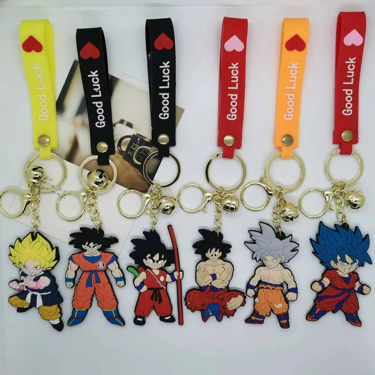 Cartoon Anime Dragon Ball Peripheral Decoration Accessories Creative Pendant Key Chain Bag Car Doll Key Chain