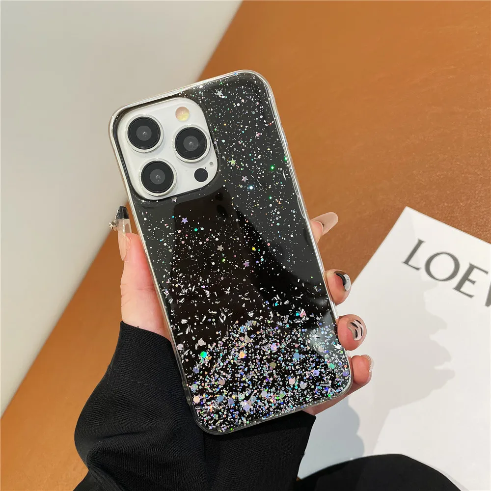 Shiny Glitter Phone Case For Redmi A3 13C Note 13 Pro Plus 5G For Xiaomi POCO M6 Pro 4G X6 Pro 13 Lite 13T Soft Silicone Cover